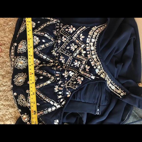 Navy Blue two piece dress - Picture 8 of 8